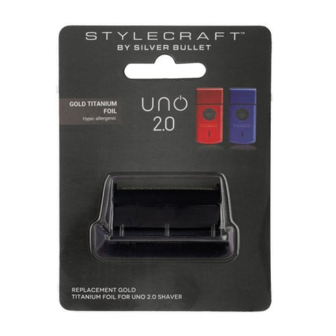 Replacement Gold Titanium Single Foil Head for Uno Shaver